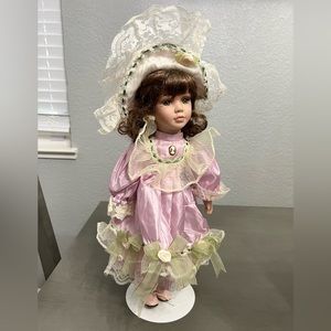 Porcelain doll 16” vintage